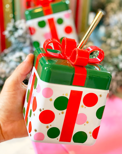 Packed Party Polka Dot Present Sipper