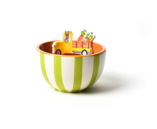 Happy Everything Embellished Easter Truck Bowl