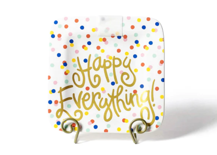 Happy Everything Stripe 9.25 Mini Platter