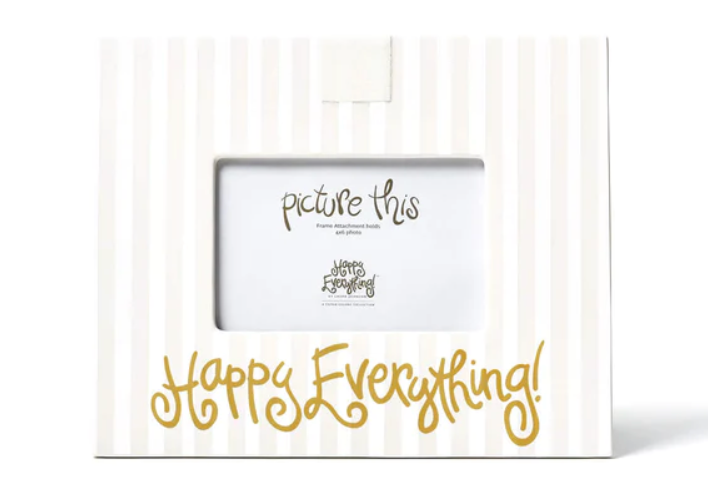 Happy Everything Striped Round Frame - Thumbnail 2