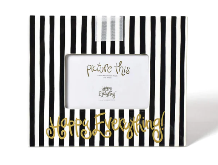 Happy Everything Striped Round Frame - Thumbnail 2