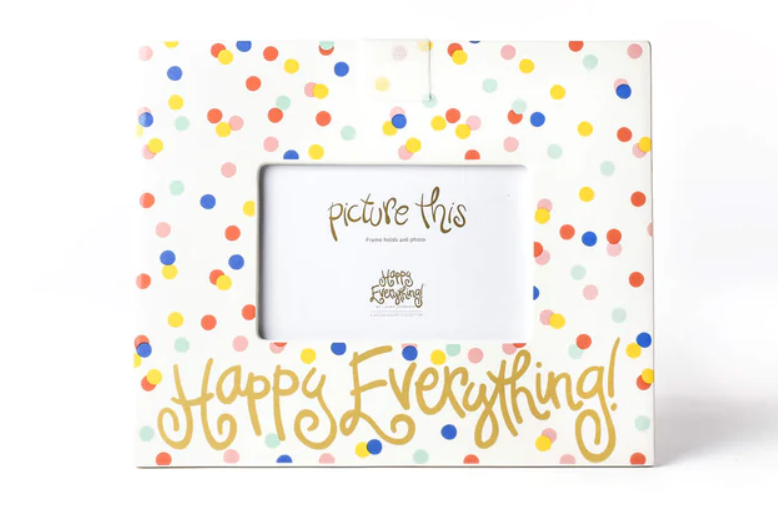 Happy Everything Striped Round Frame - Thumbnail 4