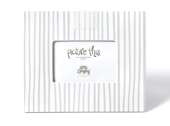 Happy Everything Striped Round Frame - Thumbnail 5