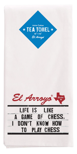 El Arroyo Chess Tea Towel