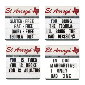 El Arroyo Tequila Diet Coaster Set