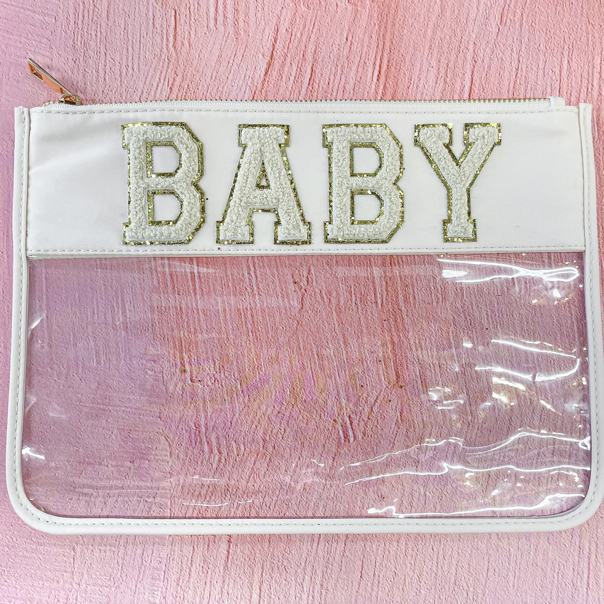 Belinda Belles Chenille Letter Pouch