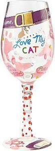 LOLITA "Love my Cat" Wine Glass