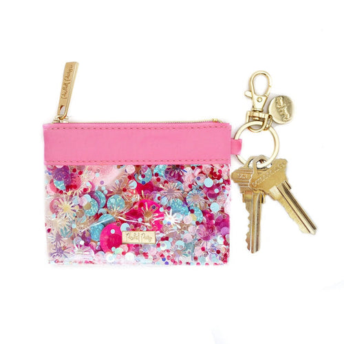 Packed Party Confetti Keychain Wallet