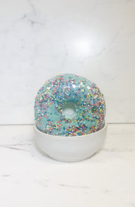 Rainbow Sprinkle Blue Donut bath bomb