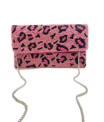 Beaded Pink Leopard