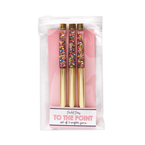 Packed Party To The Point Confetti Pen Set