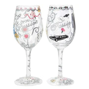 LOLITA "Bride & Groom" Wine Glasses